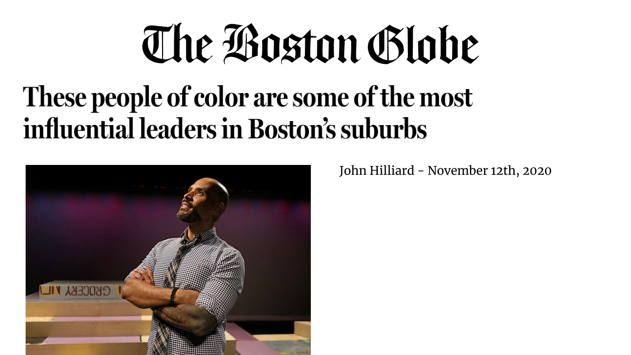 Boston Globe: These people of color are some of the most influential leaders in Boston's suburbs